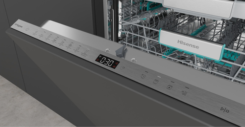 Hisense Fully integrated dishwasher with 16 place settings and sliding door for a seamless fit. AutoDose ensures correct detergent use, Auto Dry delivers ready – image 8