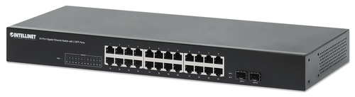 Intellinet 24-Port Gigabit Ethernet Switch with 2 SFP Ports