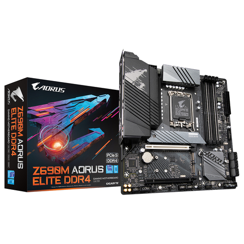 GIGABYTE Z690M AORUS ELITE DDR4 Intel Z690 LGA 1700 Микро ATX