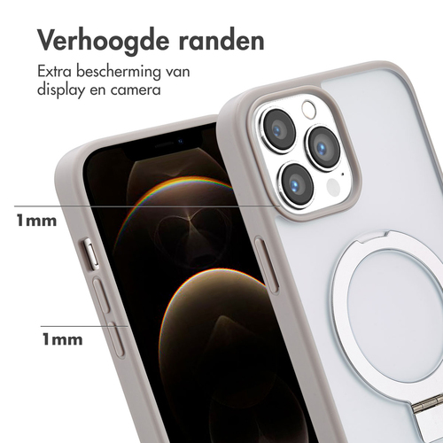 Accezz Ring Stand Backcover met MagSafe iPhone 13 Pro Max - Grey, afbeelding 5