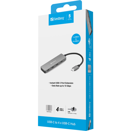 Sandberg USB-C to 4 x USB-C Hub – image 3