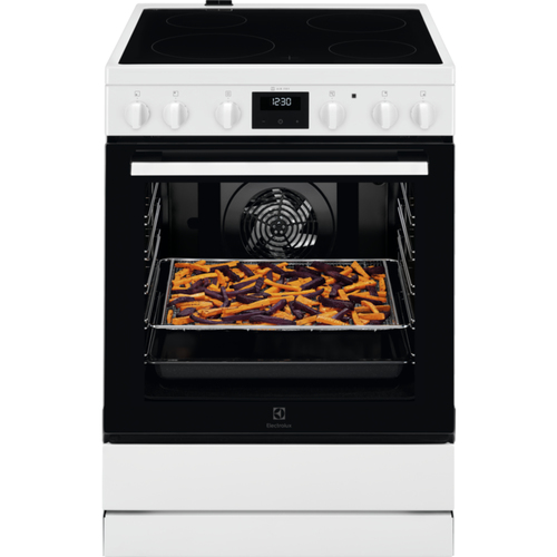 Electrolux LKR64021AW Freestanding cooker Electric Zone induction hob White