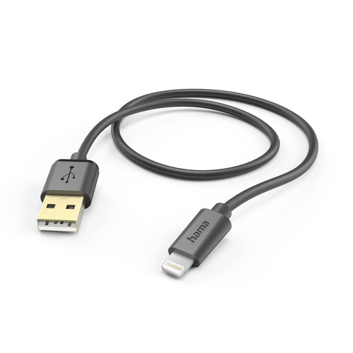 Hama 00201580 кабель с разъемами Lightning 1,5 m Черный