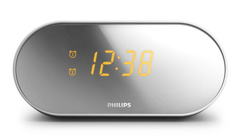 Philips AJ2000 Clock Radio with Mirror Finish Display