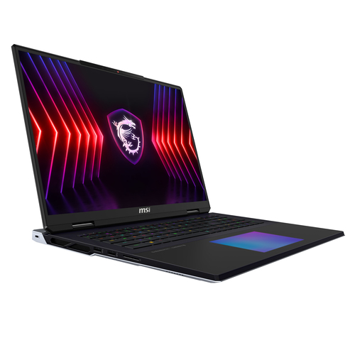 MSI Titan 18 HX A14VIG-068 Intel® Core™ i9 i9-14900HX Ноутбук 45,7 cm (18") UHD+ 128 GB DDR5-SDRAM 4 TB Твердотельный накопитель (SSD) NVIDIA GeForce RTX 4090 Wi-Fi 7 (802.11be) Windows 11 Pro Черный