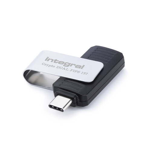 Integral 64GB HARDWARE ENCRYPTED USB-C 3.2 GEN1 DRIVE (USB3.1 USB3.0) SECURE DUAL PASSWORD ADMIN/USER 256BIT AES CRYPTO-C FIPS 197 – image 2