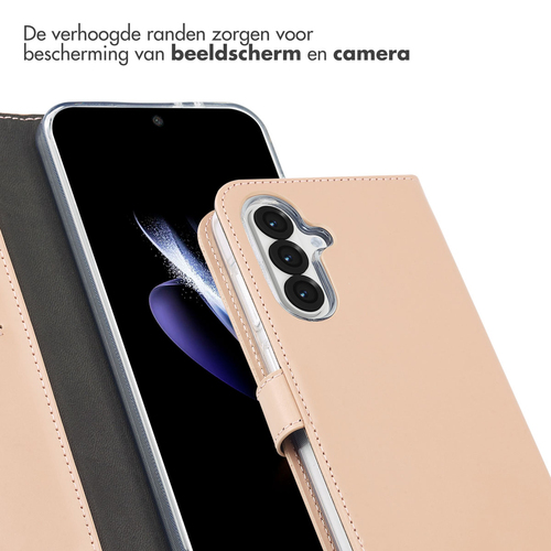 Selencia Echt Lederen Bookcase Samsung Galaxy A56 - Dusty Pink, afbeelding 4