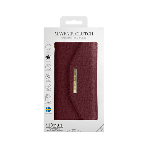 iDeal of Sweden Mayfair Clutch iPhone 8/7/6/6S/SE Burgundy – image 5