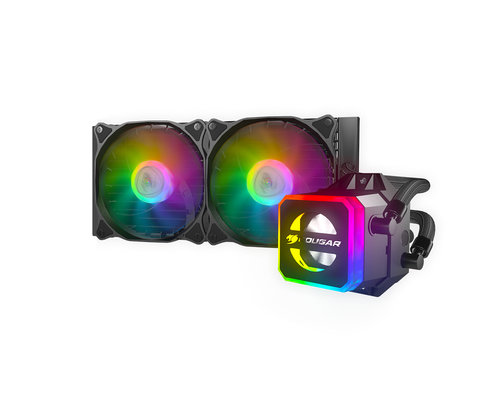 COUGAR RL-HLR240-V1 система охлаждения компьютера Процессор All-in-one liquid cooler 12 cm Черный