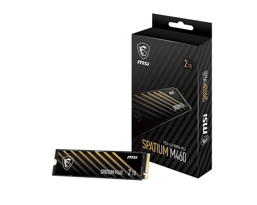 MSI SPATIUM M460 PCIE 4.0 NVME M.2 2TB внутренний твердотельный накопитель PCI Express 4.0 3D NAND