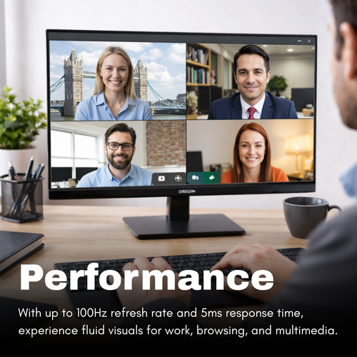 Origin Storage 24inch LED 1080p HD Monitor with VGA/HDMI/DP & Height Adjustable – image 4