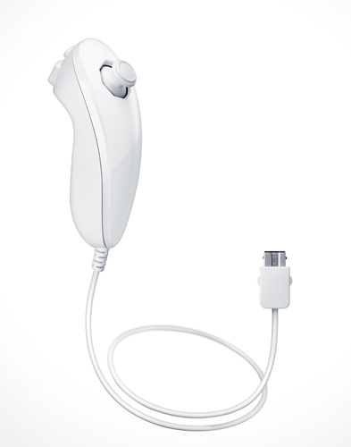 Nintendo Nunchuk White Gamepad Analogue / Digital Wii