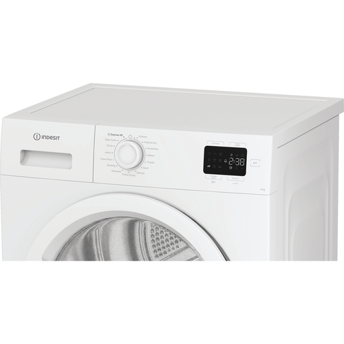 Indesit C Ysd 83D WW UK 8Kg Heat Pump Tumble Dryer - White - A++ Rated, White - image 7