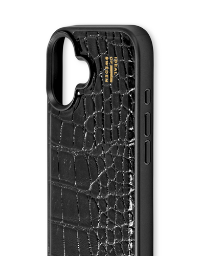iDeal of Sweden Vegan Leather Case iPhone 16 Black Croco – image 2
