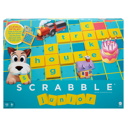 Mattel Games Junior Scrabble Board game Word