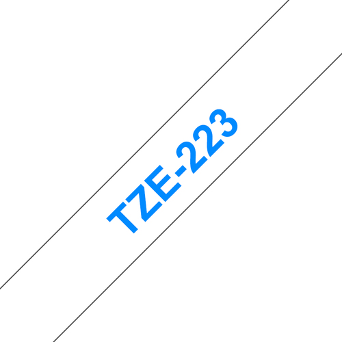 Brother P-touch TZe-223 9mm x 8m Blue On White Laminated TZE223 - image 1