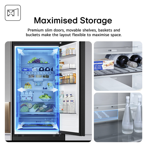 LG GBBS524AEV 60cm Frost Free Fridge Freezer - Black - image 7