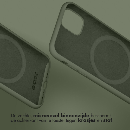 Accezz Liquid Silicone Backcover met MagSafe iPhone 16 Pro Max Telefoonhoesje, afbeelding 4