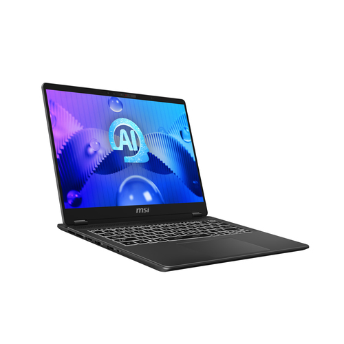 MSI Prestige 14 AI STUDIO C1UDXG-003UK Intel Core Ultra 7 155H Ноутбук 35,6 cm (14") Full HD+ 32 GB DDR5-SDRAM 1 TB Твердотельный накопитель (SSD) NVIDIA GeForce RTX 3050 Wi-Fi 7 (802.11be) Windows 11 Home Серый