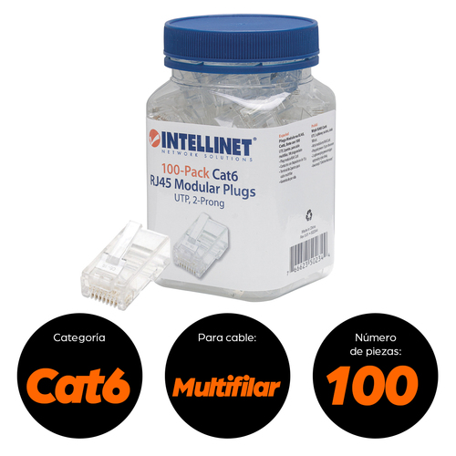 Plugs de Red CAT6 INTELLINET 502344
