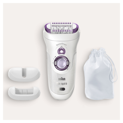 Braun Silk-épil 9 81711467 epilator 40 tweezers White, Purple – image 7