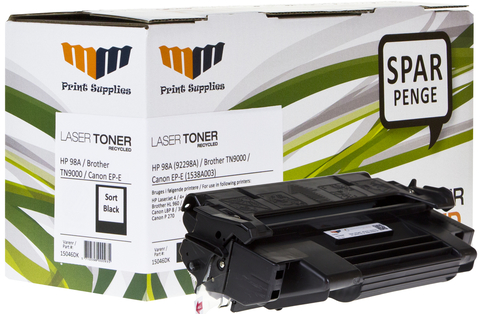 MM Black Laser Toner - HP 98A (92298A) / Brother TN9000 / Canon EP-E (1538A003) - For HP LaserJet / Brother HL / Canon LBP