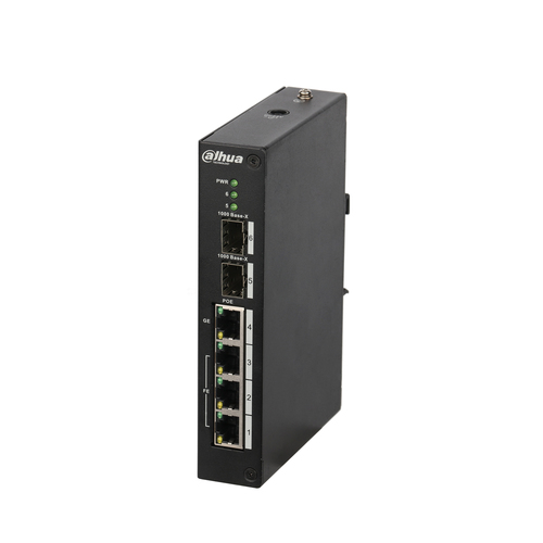 Dahua Technology PoE DH-PFS3206-4P-96 network switch Unmanaged L2 Fast Ethernet (10/100) Power over Ethernet (PoE) Black