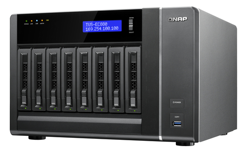QNAP TVS-EC880 NAS Tower Intel® Xeon® E3 V3 Family E3-1245V3 – image 5