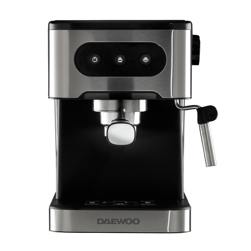 Daewoo Unisex Dual Cup 20 Bar 'Flava' Espresso Coffee Machine w/ Milk Frother 1.5L in Silver Size: 1500ml Silver 1500ml female - image 3