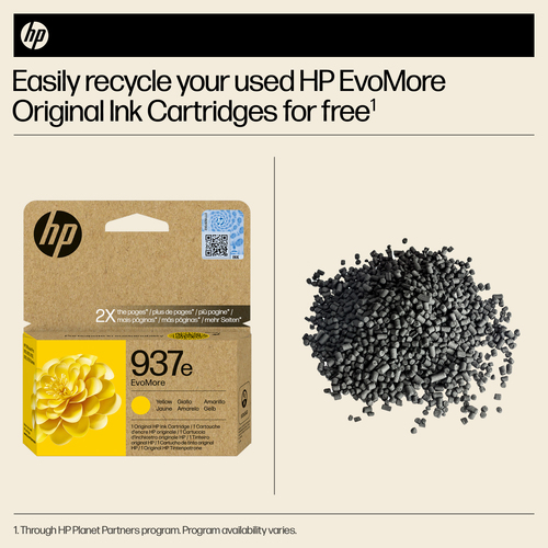 HP 937E EvoMore Original Ink Cartridge High Yield Yellow 4S6W8NE - image 7
