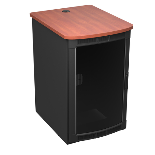 Middle Atlantic BGR-19SA27MDK-E0 Rolling Presentation Rack with Biltmore Cherry Top – image 1