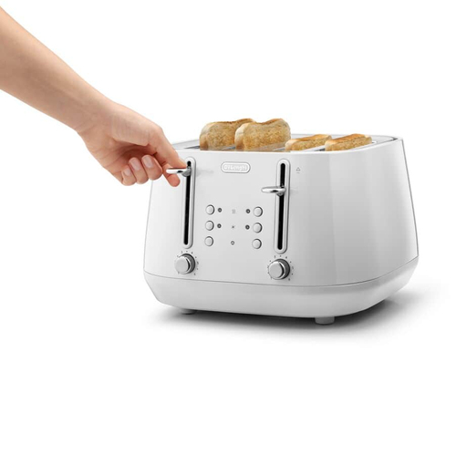 Delonghi Eclettica 4 Slot Toaster Whimsical White - White - image 3