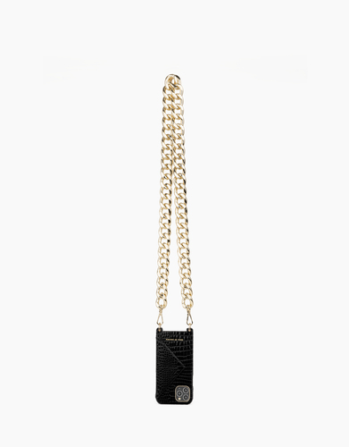 iDeal of Sweden Necklace Case iPhone 11PM/XSM Neo Noir Croco – image 4