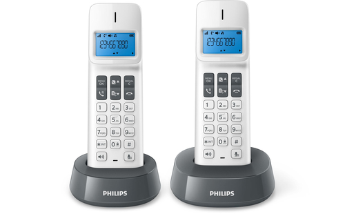Philips D1412WG/FR telephone DECT telephone Caller ID Black, White – image 2