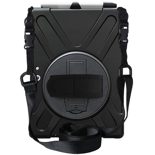 Accezz Full Protective backcover met strap voor de Samsung Galaxy Tab Active 5 Pro / 4 Pro - Zwart, afbeelding 4