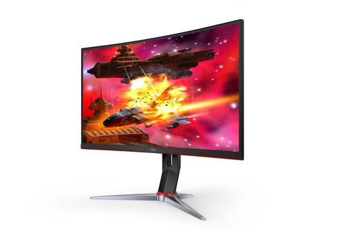 AOC G2 CQ32G2S pantalla para PC 81,3 cm (32") 2560 x 1080 Pixeles UltraWide Full HD LCD Negro, Rojo imagen 2