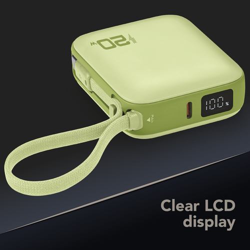 Cellularline POCKET POWER BANK 10000 mAh 20W USB-C PORT GREEN – image 5