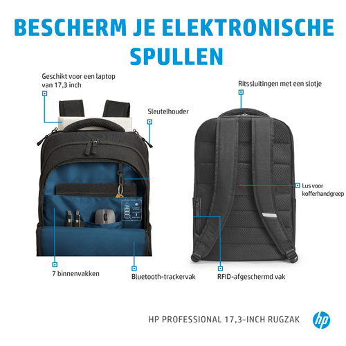 HP 17.3 inch Top Load tas Laptop tas – Foto 7 van 11