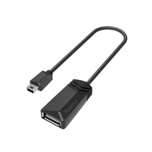 Hama 00200309 USB кабель USB 2.0 Mini-USB B USB A 0,48 Gbit/s Черный