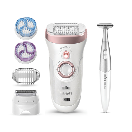 Braun Silk-épil 9 81711477 epilator 40 tweezers Rose gold, White – image 2