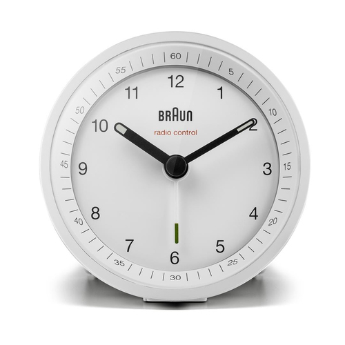 Braun BC07W-DCF Reloj despertador analógico Blanco
