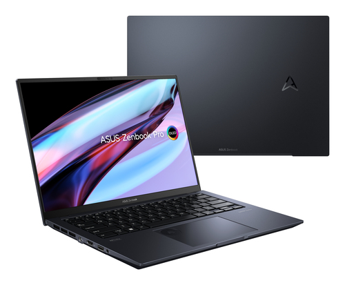 ASUS Zenbook Pro 14 OLED UX6404VI-P1056W Intel® Core™ i9 i9-13900H Ноутбук 36,8 cm (14.5") Сенсорный экран 2.8K 16 GB DDR5-SDRAM 1 TB Твердотельный накопитель (SSD) NVIDIA GeForce RTX 4070 Wi-Fi 6E (802.11ax) Windows 11 Home Черный
