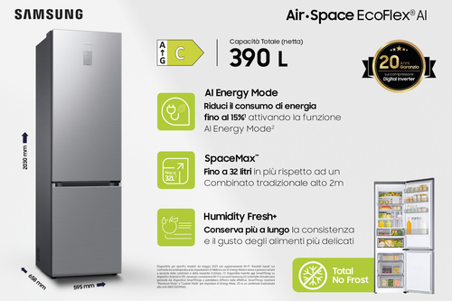 Samsung RB38C776CS9/EF fridge-freezer Freestanding – image 3
