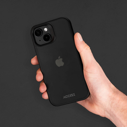 Accezz Rugged Frosted Backcover iPhone 13 Telefoonhoesje Zwart, afbeelding 3