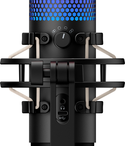 HyperX QuadCast S - USB Microphone (Black-Grey) - RGB Lighting – image 6