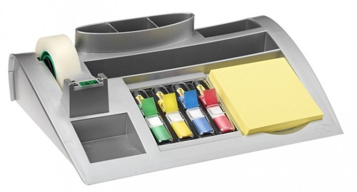 Post-it Desk Organizer C50 7000062207 Tafelorganizer Zilver (metallic) Aantal vakken: 7 – Foto 2 van 2