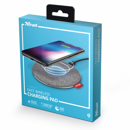 Trust Fyber10 Smartphone Grey USB Wireless charging Fast charging Auto – image 4