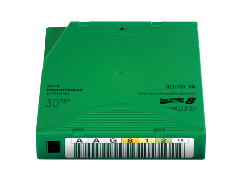 Hewlett Packard Enterprise !HPE LTO-8 30TB RW Data Cartridge Q2078A