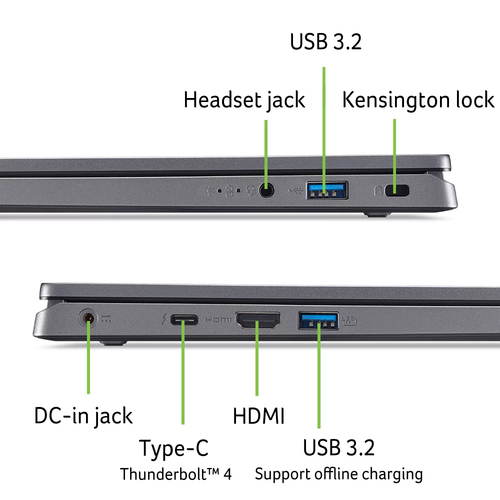 Acer Aspire 17 A17-51M-91ND Intel Core 9 270H Laptop 43,9 cm (17.3 ) Full HD 32 GB LPDDR5-SDRAM 1 TB, afbeelding 2