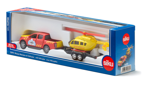 SIKU Nissan Navara mit Helikopter modelvoertuig, afbeelding 7